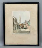 Salisbury Cathedral from St. Ann by William Tatton Winter, etching, offered Mar 2026