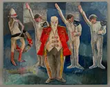 All hail! by Rita Smith, oil on board, offered Feb 2026