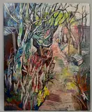 The garden path by Rita Smith, oil on board, sold Feb 2026