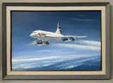 Concorde in flight by Ronald Wong, oil on canvas, sold Feb 2026