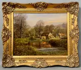 The end of the day by Anthony Buckley, oil on canvas board, sold Feb 2026