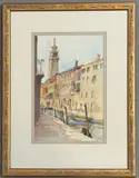Canal in Venice by Elizabeth Chalmers, watercolour, sold Feb 2026
