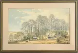 Farmhouse at Sezincote by Michael Rogers, watercolour, sold Feb 2026