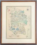 Wiltshire by Monogrammist Ar., 1952, watercolour, sold Feb 2026