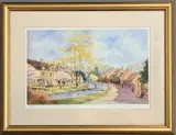 Lower Slaughter by Elizabeth Chalmers, giclee, sold Feb 2026