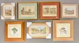 A small collection of framed and glazed prints by Elizabeth Chalmers, print (other), sold Feb 2026