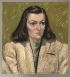 A portrait of a young lady by R. Breslin, pastel on paper, sold Feb 2026