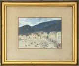 Sketch, Ajaccio by James Langsdale Pickering, oil on board, sold Jan 2026
