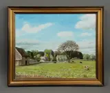 Asthall by H. L. Howse, oil on board, sold Jan 2026