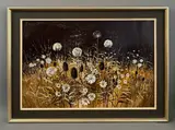 Wild Flowers by Kathleen Caddick, oil on board, sold Jan 2026