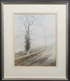 Morning Mist by Nigel Price, 1987, watercolor, sold Jan 2026