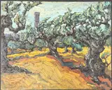 Italian olive grove by Rita Smith, oil, sold Dec 2025