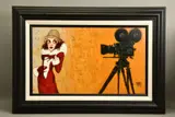 Her first screen test by Todd White, print, sold Nov 2021