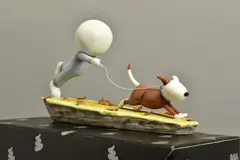 Catch me if you can by Doug Hyde, sculpture, sold Nov 2021