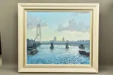 London silhouette by Charles Rowbotham, oil on board, sold Nov 2021
