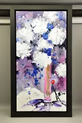 Lending love by Danielle O'Connor Akiyama, oil on canvas, sold Nov 2021