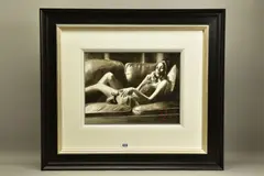 Vanessa by Fabian Perez, ink on paper, sold Nov 2021