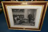 A stipple point engraving of Queen Victoria and Benjamin by Theodore Blake Wirgman, engraving, sold Nov 2021