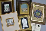 comprising two erotic examples, one on paper, the other on acetate, a by Indian Minature Paintings, sculpture, sold Nov 2021