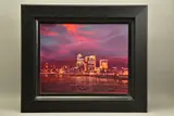 A london skyline at night by Keith Fulford, oil on canvas, sold Nov 2021