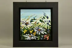 Sunset flora by Maya Eventon, oil on canvas, sold Nov 2021