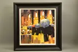 Theatre lights by Peter J. Rodgers, watercolour on paper, sold Nov 2021