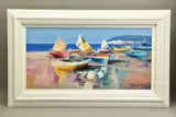 Sail with me by Fabio Costantino, oil on board, sold Nov 2021