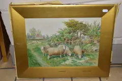 Summertime by Claude Cardon, watercolour on paper, sold Nov 2021