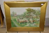 Summertime by Claude Cardon, watercolour on paper, sold Nov 2021