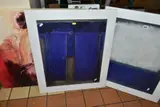 comprising Mark Rothko 'Blue and Gray' size approximately 57cm x 47cm, by Modern Decorative Prints, print on board, sold Nov 2021