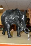 a limited edition bronze sculpture of a Elephant 32/99, by Donna Mason-adams, bronze, sold Nov 2021