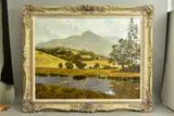Lake district isolation by Gerald Coulson, oil on canvas, sold Oct 2021