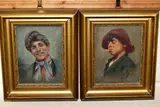 a portrait of a young man smoking a cigarette, signed by G. Petrocelli, oil on wood, sold Oct 2021