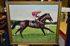 Troy by Tom Carr, 1982, oil on board, sold Oct 2021