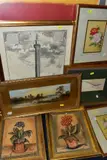 to include a late 19th century landscape with a view across water to a by Paintings And Prints Etc, watercolour, sold Oct 2021