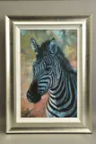Young zebra by Rolf Harris, print, sold Oct 2021