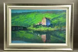 Reflection, eilean donan castle by Rolf Harris, print, sold Oct 2021
