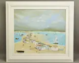 Much ado about nothing by Lucy Young, oil on canvas, sold Aug 2021