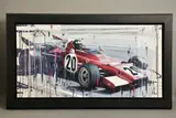Ferrari fi ii by Kris Hardy, oil on canvas, sold Aug 2021