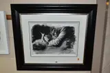 Closers only by Gabe Leonard, charcoal on paper, offered Aug 2021