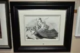 Wasn by Gabe Leonard, charcoal on paper, offered Aug 2021