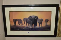 The last big tusker by Jonathan Truss, print, sold Aug 2021
