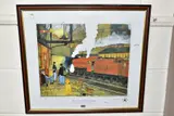 New street station by Ron 'Smudge' Smith, print, sold Aug 2021