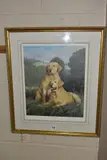 Yellow labradors by Nigel Hemming, print, sold Aug 2021
