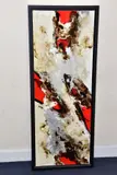 a contemporary abstract work, mixed media on canvas, no visible by Kevin Burton, mixed media on canvas, sold Jul 2021