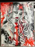 The destructor - train wreck by Emma Grzonkoswski, oil on canvas, sold Jul 2021