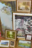 ETC, comprising a lake landscape signed L.W.Mee, oil on board, size by Paintings And Prints, oil on board, sold Jul 2021