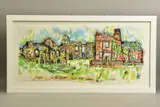 Tutbury castle by Lucinda Berman, watercolour, offered Jul 2021