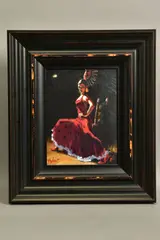 Study for celina with abanico iii by Fabian Perez, print, sold Jul 2021