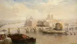 A view of the Pont Neuf by Arthur Joseph Meadows, Oil on canvas, sold Aug 2021